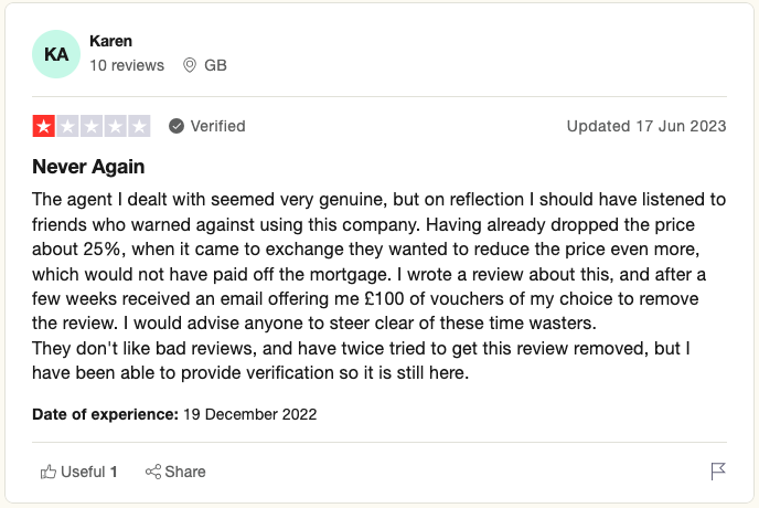the property buying company bad review.